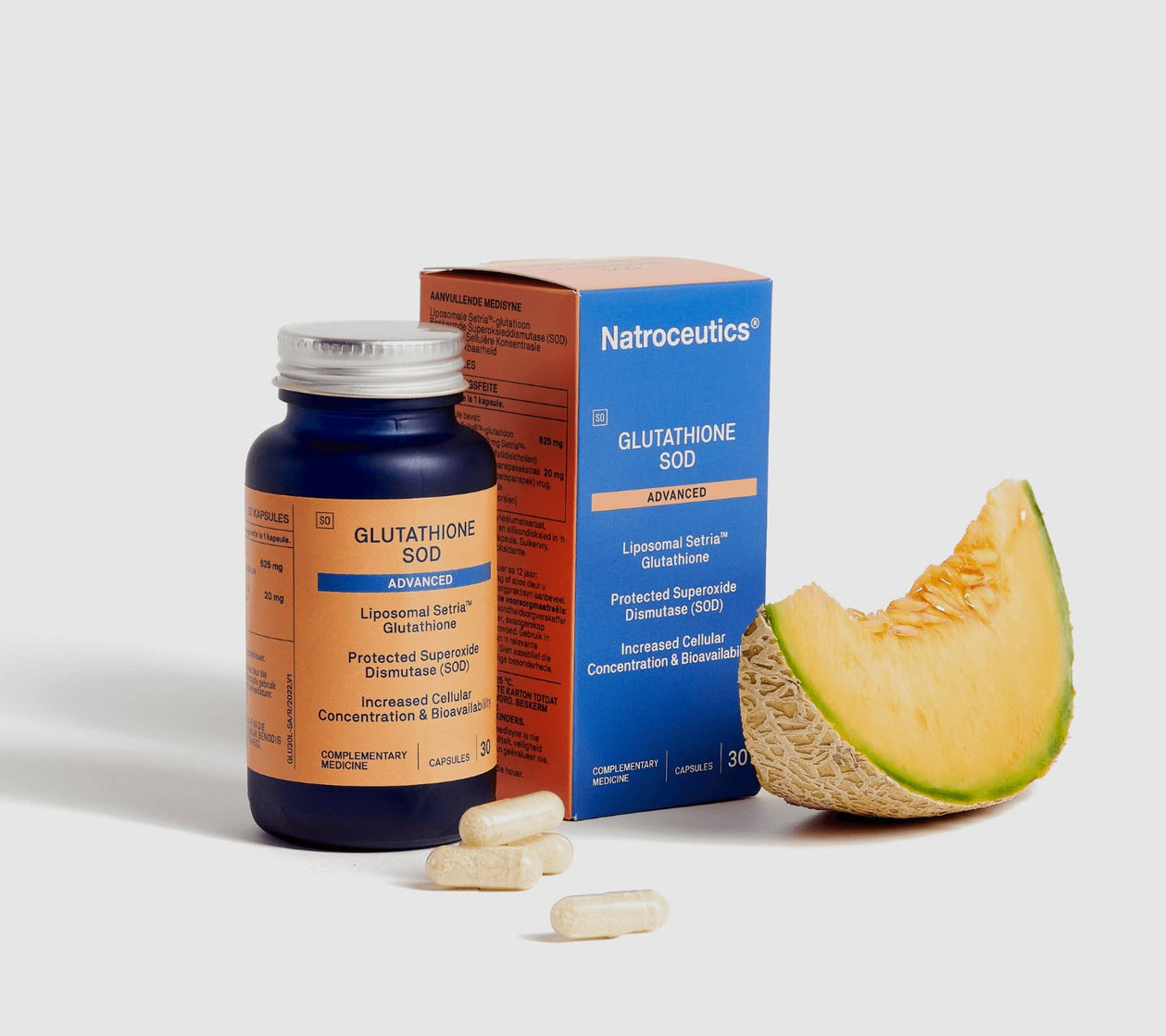 glutathione and sod Advanced 30 Capsules With high bioavailability PLT Health GliSODin