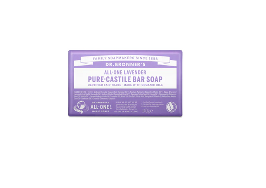 Dr. Bronner's Pure-Castile Bar Soap - Lavender - 140g