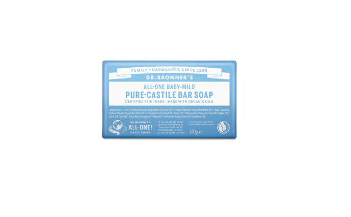 Dr. Bronner's Pure-Castile Bar Soap - Baby-Mild- 140g