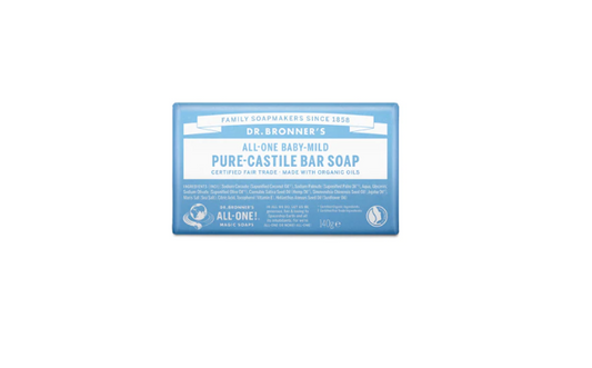 Dr. Bronner's Pure-Castile Bar Soap - Baby-Mild- 140g