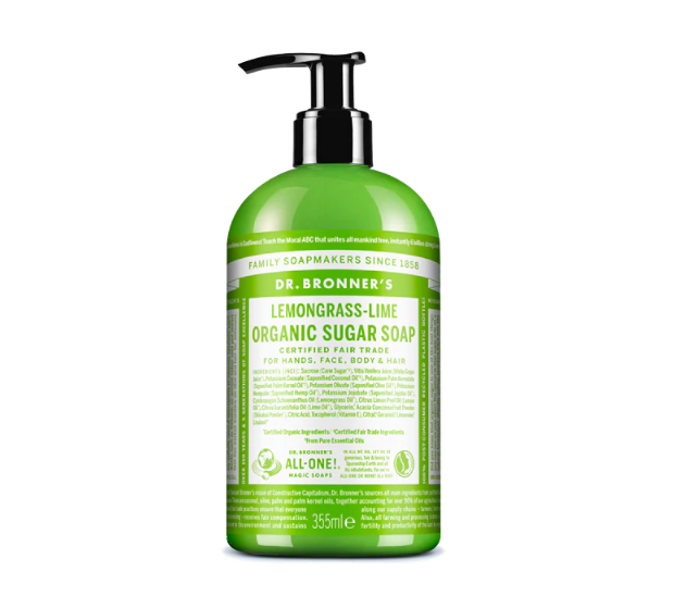 Dr. Bronner's Organic Sugar Soap - Lemongrass Lime