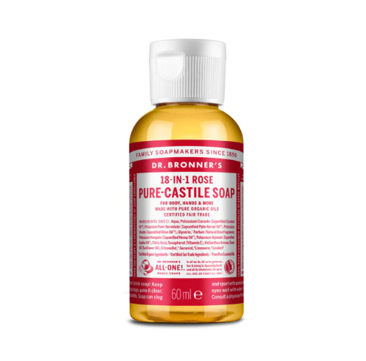 Dr. Bronner's Pure-Castile Liquid Soap - Rose