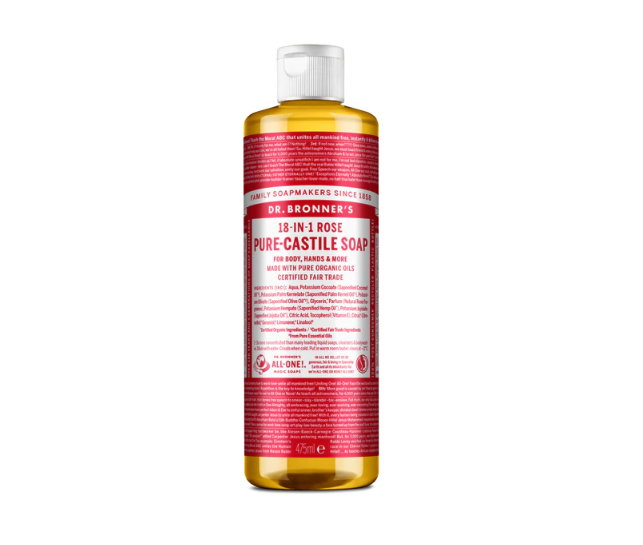 Dr. Bronner's Pure-Castile Liquid Soap - Rose
