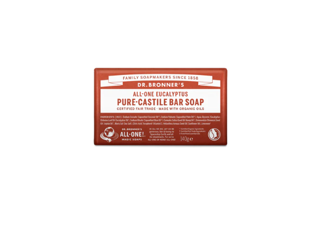 Dr. Bronner's Pure-Castile Bar Soap - Eucalyptus - 140g
