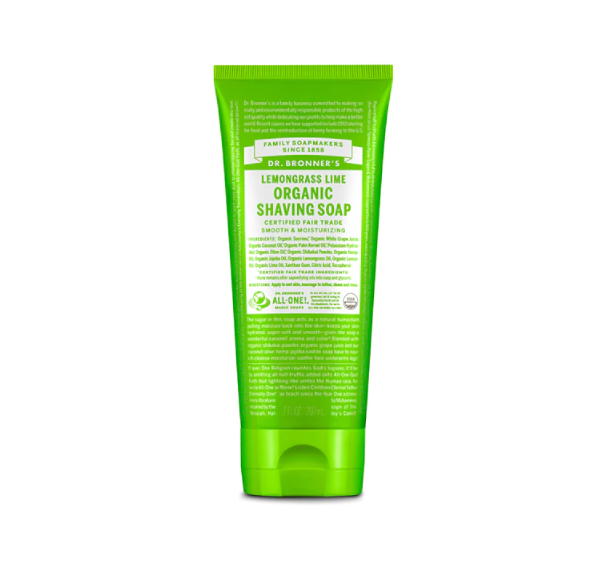 Dr. Bronner's Organic Shaving Soap - Lemongrass Lime - 7oz