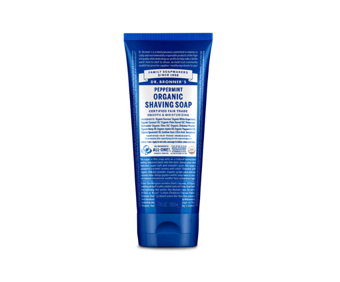 Dr. Bronner's Organic Shaving Soap - Peppermint - 270ml