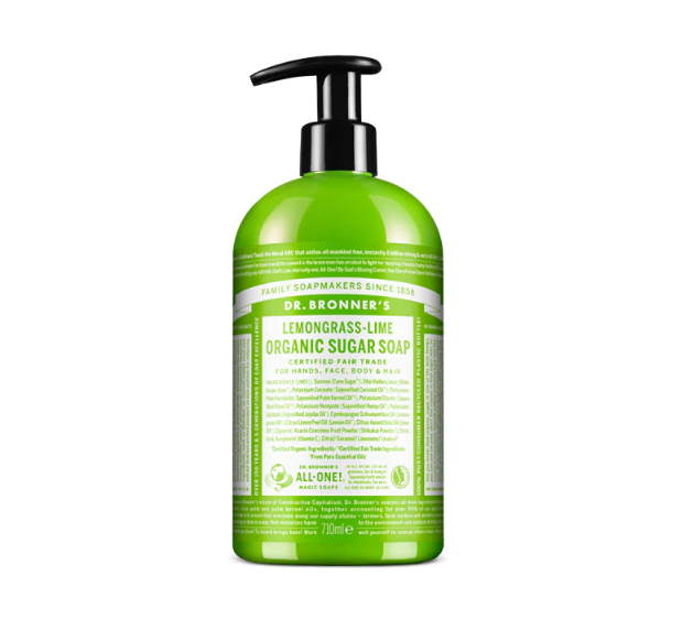 Dr. Bronner's Organic Sugar Soap - Lemongrass Lime